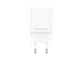 Techancy Carregador 38W USB A e USB C PD QC3.0 TA2828 Carregamento rapido para iPhone Android Tablet Adaptador EU Branco