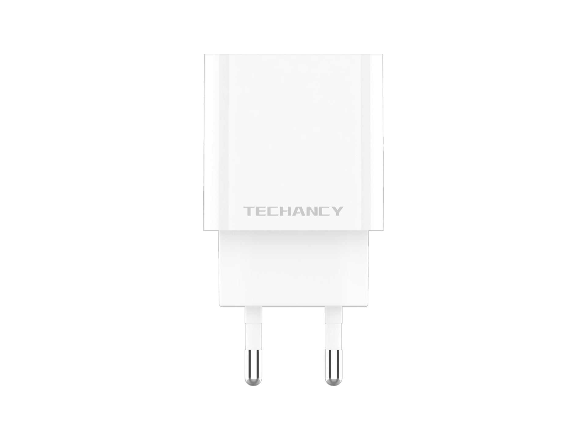 Techancy Carregador 38W USB A e USB C PD QC3.0 TA2828 Carregamento rapido para iPhone Android Tablet Adaptador EU Branco