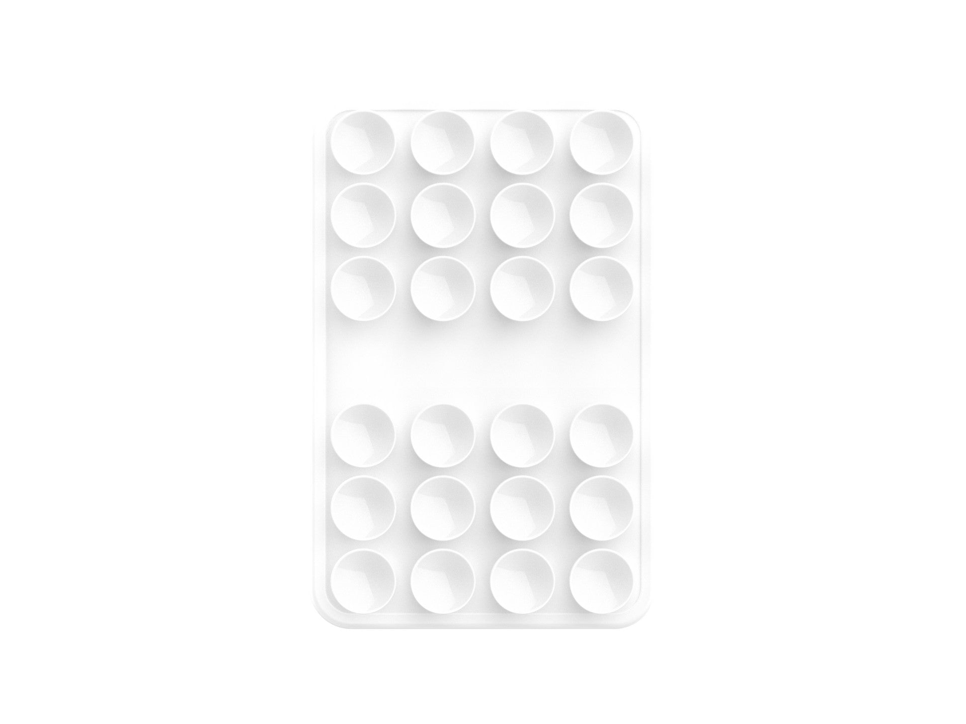 Techancy Suporte com Ventosas de Silicone TZ6303 Forte Aderencia Reutilizavel Estavel Antiderrapante para Telemovel e Tablet Branco